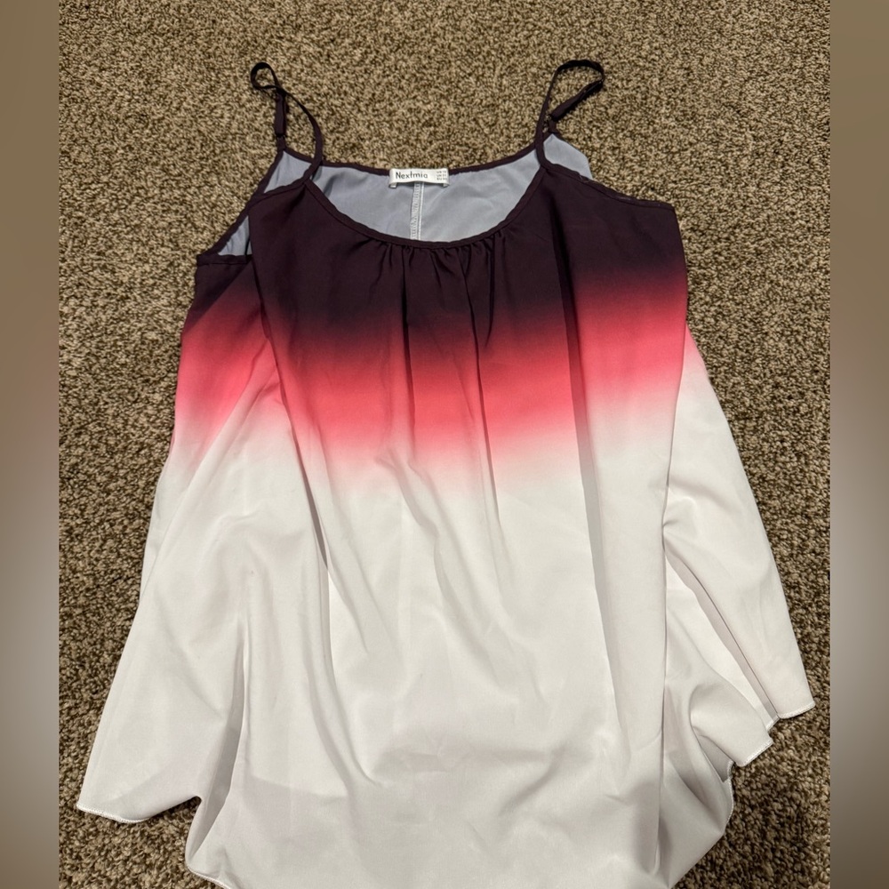Elegant Ombre Camisole in Purple and Pink